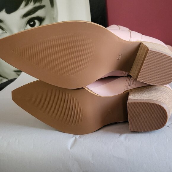 NWT POWDER PINK KNEE HIGH WESTERN COWBOY BOOTS SZ 8.5 - Picture 8 of 9